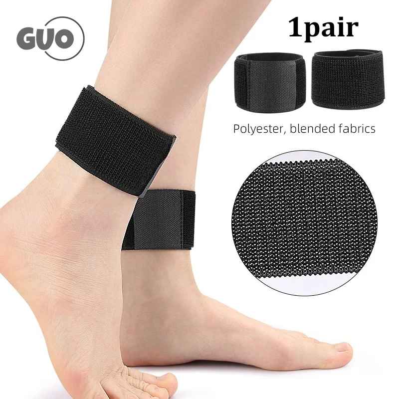

1 Pair Soccer Shin Guard Fixed Bandage Tape Fastener Shinguard Adjustable Elastic Sports Strap Anti-crash Sports Bandage