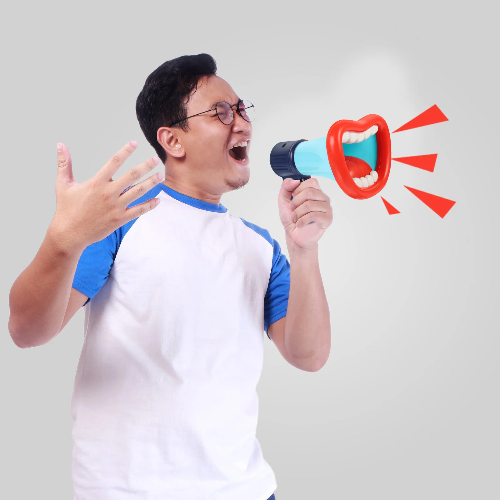 Handheld Voice Changing Loudspeaker Kids Toys Megaphone Gifts Souvenirs Team Sports Plastic Lightweight Fun Creativity Child
