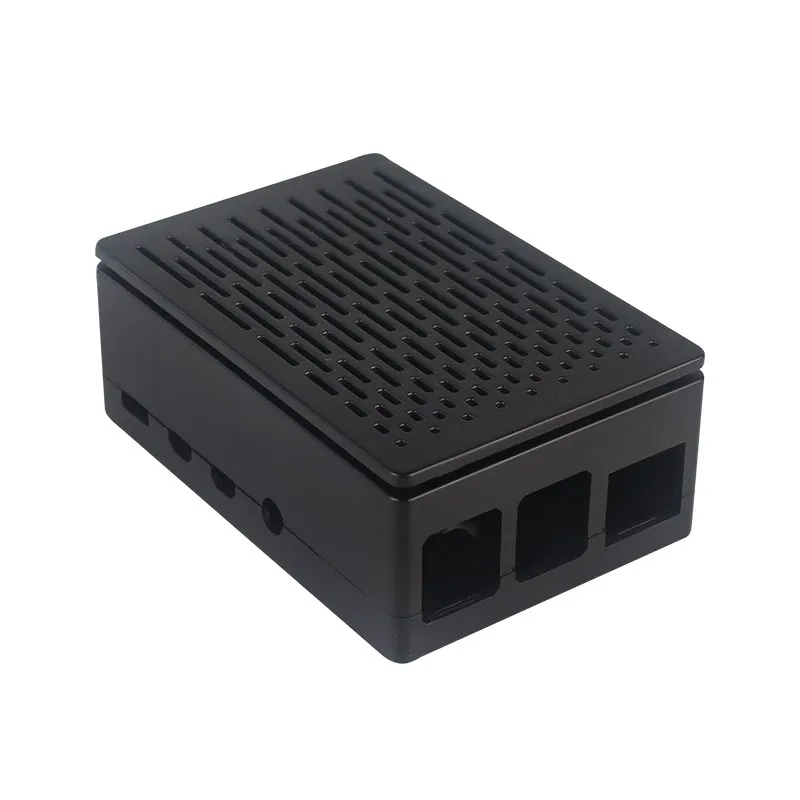 Raspberry Pi 4 Model B ABS Case with Cooling Fan Black Plastic Prectective Box f