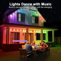 MIMIRGB Smart Permanent Outdoor LED Eaves Lights 180 LEDs Waterproof String Lights Remote Control and App Control for Parties - Image 4