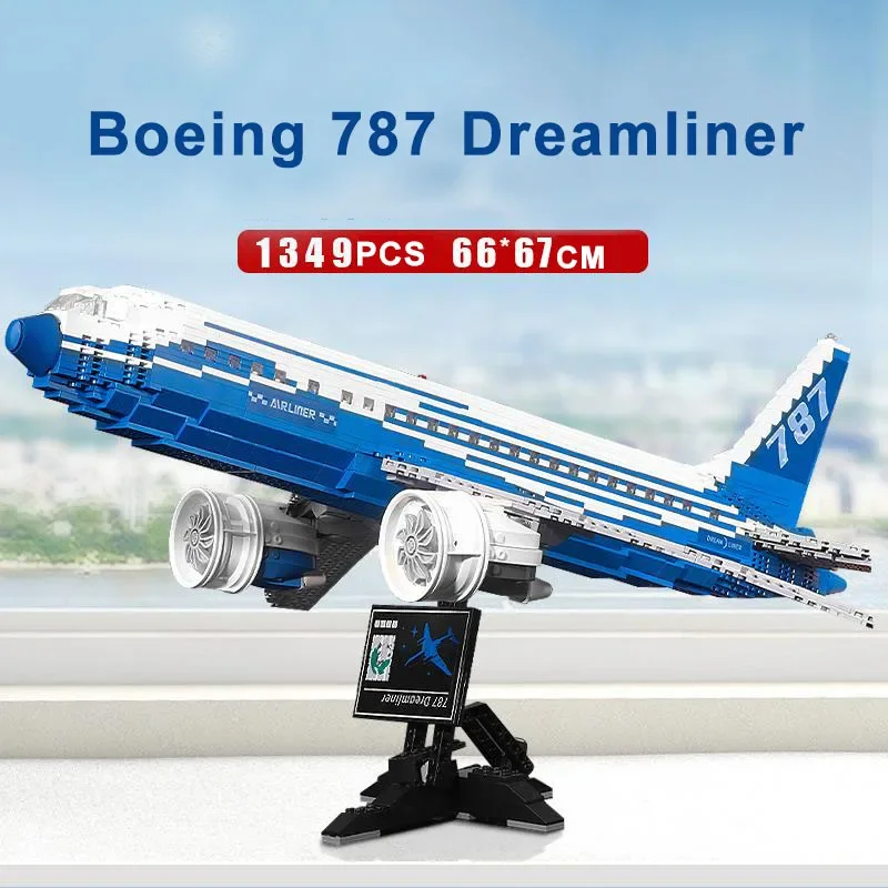 

1349 шт. Боинг 787 Dreamliner самолет строительные блоки MOC собрать кирпичи развивающие игрушки украшение стола подарки для детей мальчик