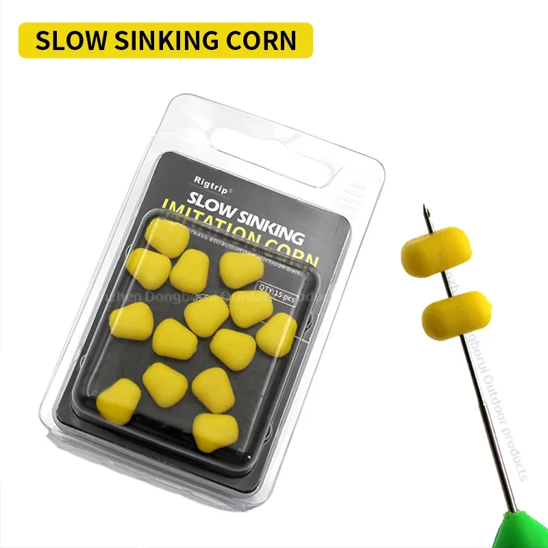 15 appâts pop-up maïs pour carpe - Leurres artificiels souples imitation maïs
