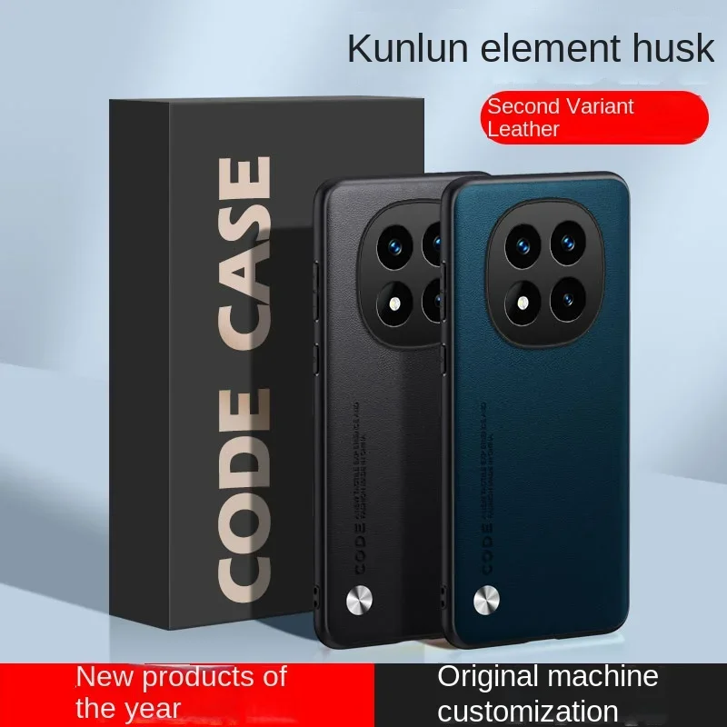 Luxury Leather Shockproof Case with Soft Grain Texture and Slim Design