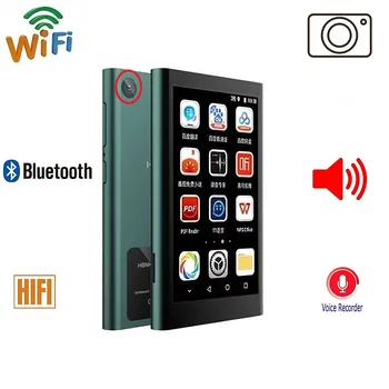 와이파이 블루투스 안드로이드 카메라 MP4 플레이어, 128GB IPS, 4.0 인치 터치 스크린, Hifi 음악 MP4 비디오 음악 플레이어, 스피커 포함 TF 카드