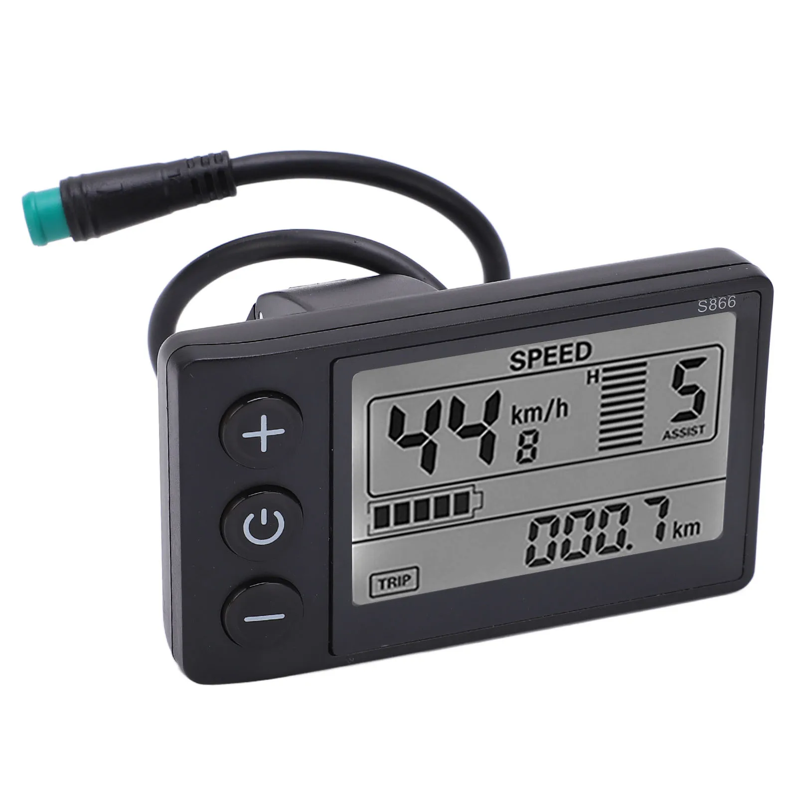 Electric Bike LCD Display Panel Electric S866 LCD Display Meter 24V 36V 48V Control Panel Waterproof Plug electric bike conversion kit bicycle booster