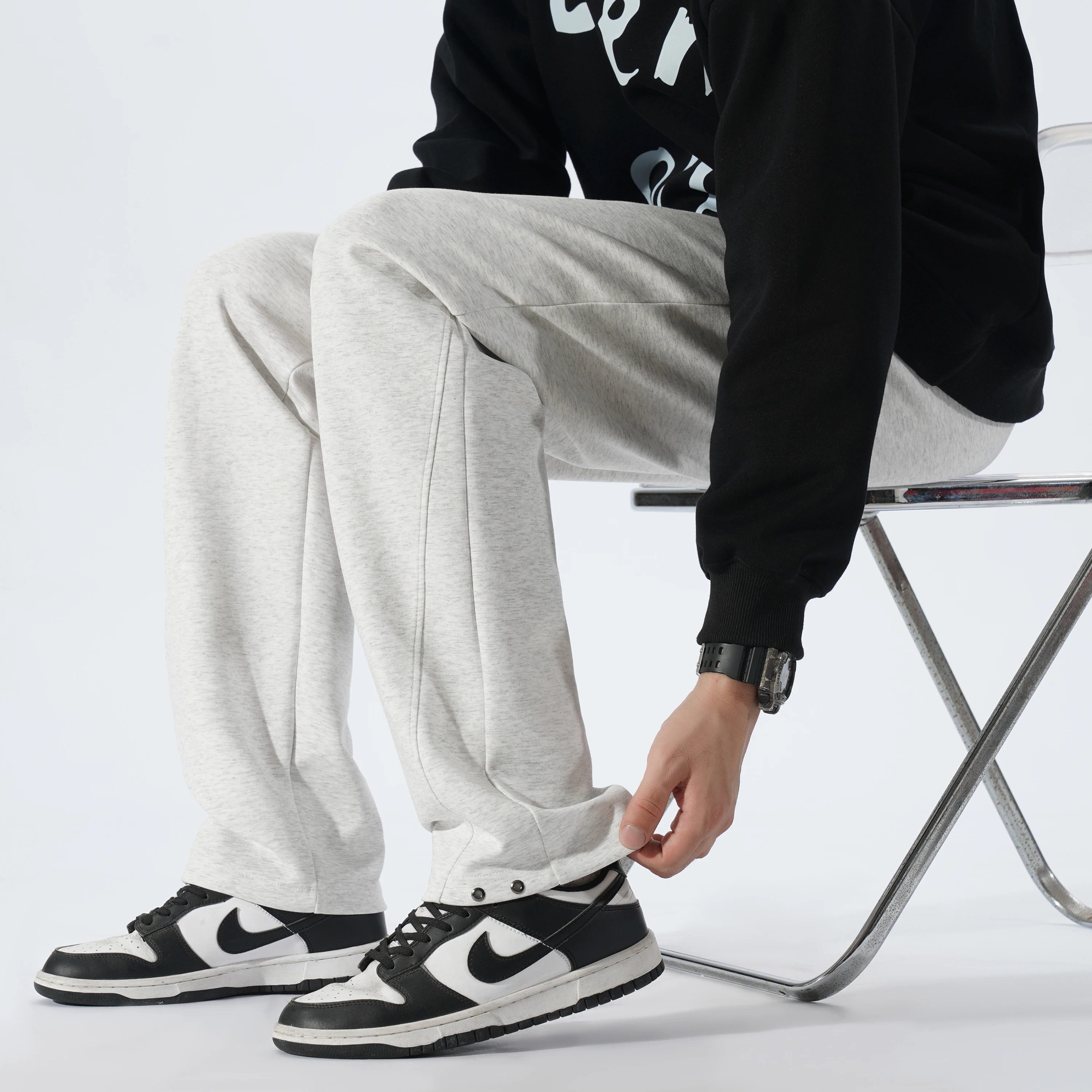 25 جديد الخريف الشتاء 190 طويل القامة الرجال اضافية طويلة 120 سنتيمتر طول السراويل مرونة الخصر تنوعا السراويل الرياضية عالية الجودة تنوعا