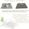 Grounding Fitted/Flatted Sheets with 10% Silver Fiber & Organic Cotton-Conductive with Grounding Cord, Grounding Keep Good Sleep 3