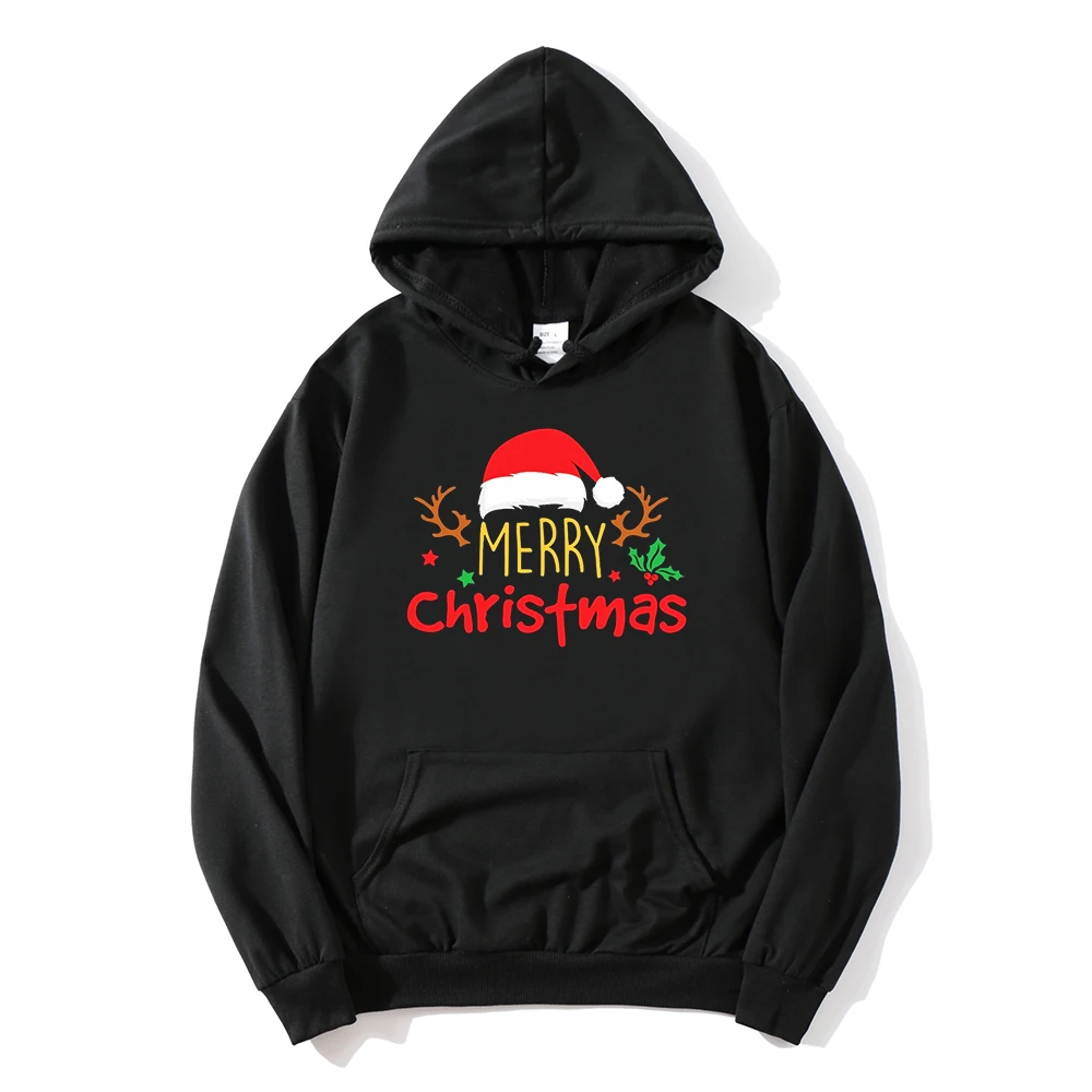 Merry Christmas Sweatshirt Cute Christmas Women's Christmas Tree Holiday Hoodie Santa Hat Christmas Hoodies Santa Deer Tops