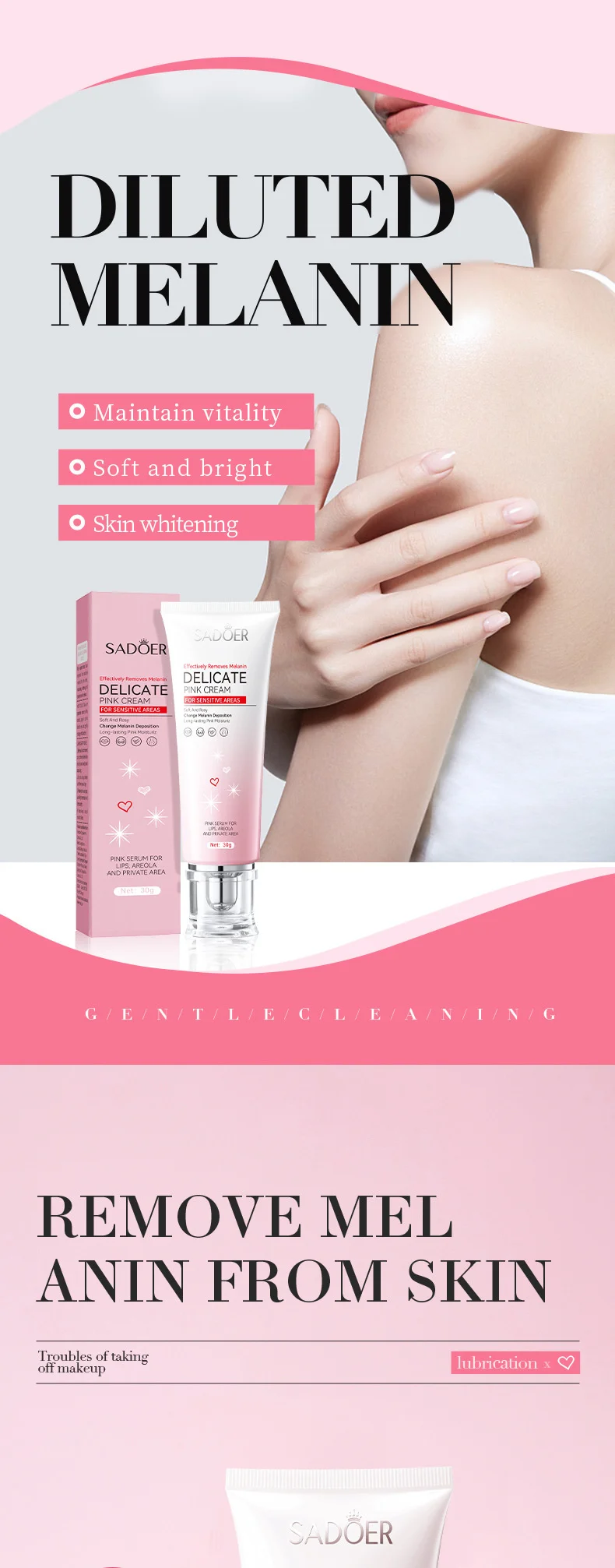 Fast Lightening Pink Lip Bleaching For Dark Lips Remove Melanin Lip Balm Sexy Rose Magic Lip Oil Whitening Moisturizing Makeup