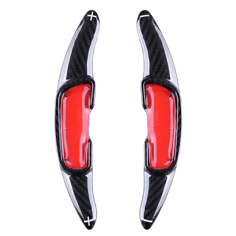 

Black Red Carbon Fiber Car Steering Wheel Shift Blade Paddle Shifter Extension for Mazda Enclave/Atez/MX-5/CX-4 2014-2020