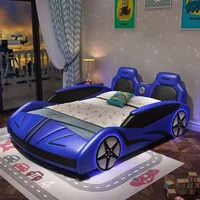 Forme de voiture normale lits pour enfants garde-corps de sécurité conception unique lits pour enfants parc Style moderne Lit Enfant meubles pour la maison 3