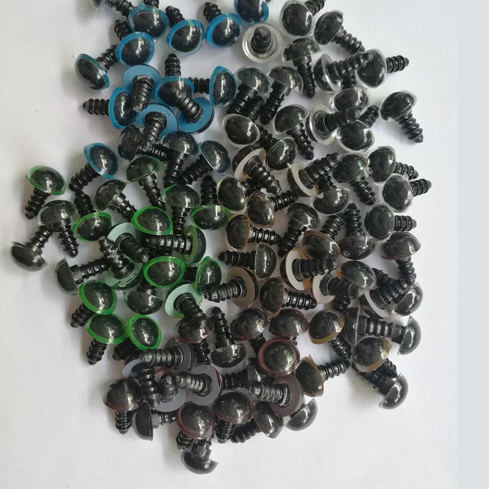 Plastic Safety Eyes 100PCS For Teddy Bear Doll Animal Puppet Crafts Kids Toys
