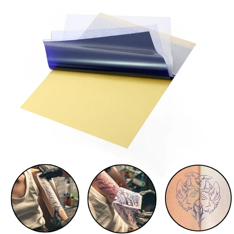 

5/10pcs Tattoo Transfer Paper Spirit Master Classic 4 Layers Freehand Machine Thermal Copier High Quality Stencil Copier Sheets