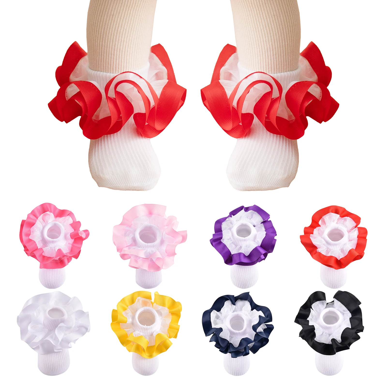 GirlsSocksLacePrincessSocksRufflePrincessDressLaceSocksFor