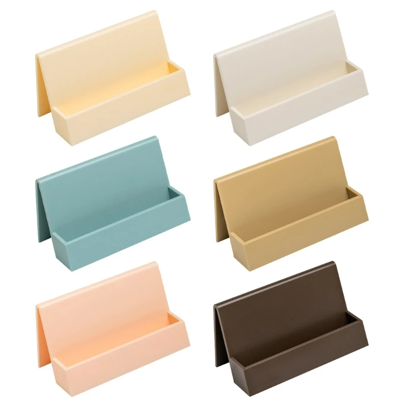 

3Pcs Business Card Holder Large Capacity Plastic Business Cards Display Holder, Name Card Display Stand for Office Desk