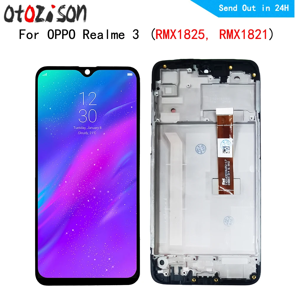 IPS-экран 6,22 дюйма для Oppo Realme 3 RMX1825, RMX1821, ЖК-дисплей, экран, сенсорная панель, дигитайзер с рамкой в сборе для Realme3