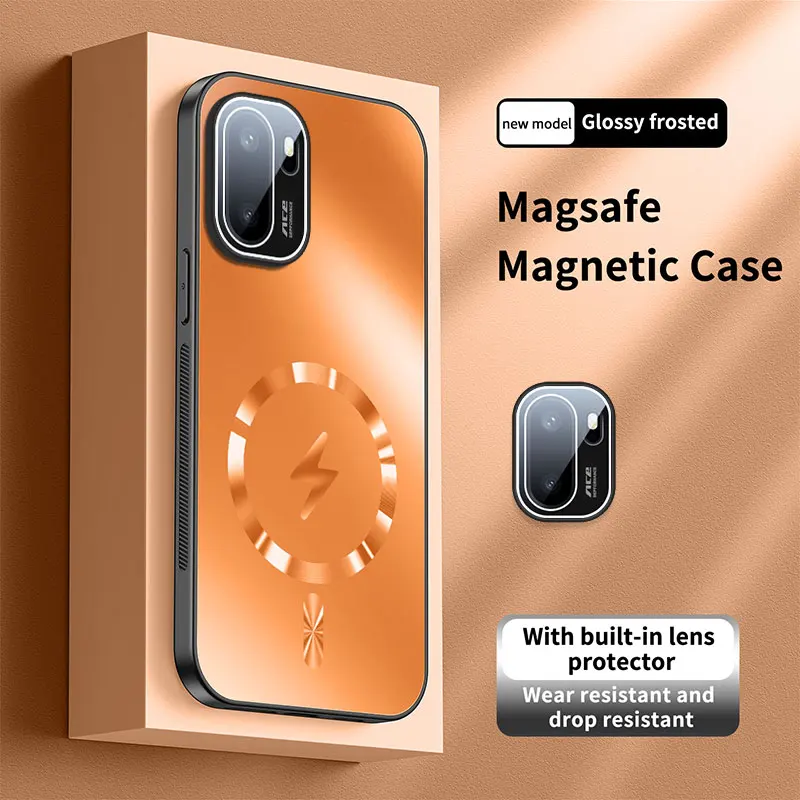 New AG Matte Lightning Magnetic Hard Shell Shockproof Bumper Case