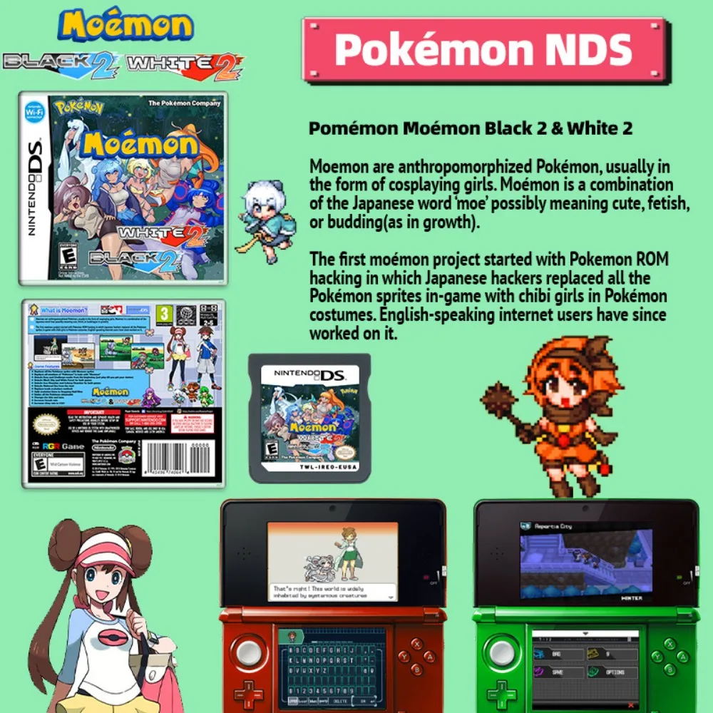 Pokemon Black 2 White 2: Emerald Rom : NDS to GBA 