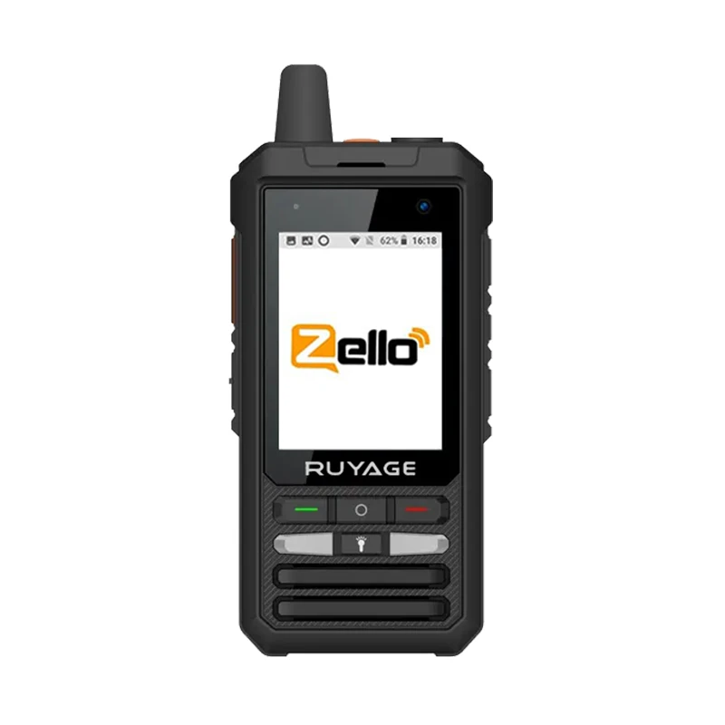 Ruyage ZL80 Walkie Talkie Phone Zello APP 4G Network 100 Miles Long Range Handheld Smartphone WiFi Camera GPS Screen Android