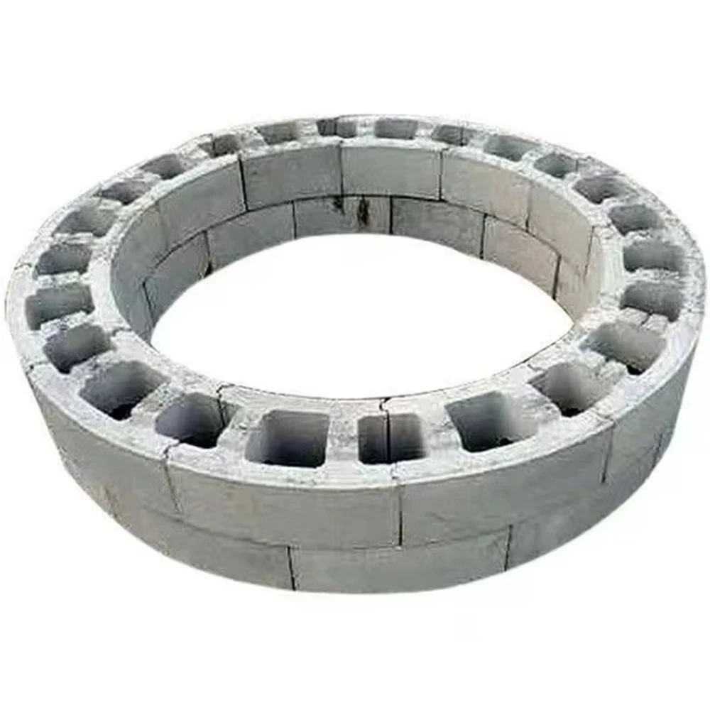 Plastic Mold Inspection, Ground Circular Concrete Block Bricks, Wellbore Module Box, 12 Enclosed with a Diameter of 120 cm