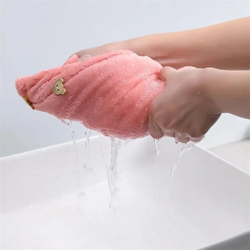 Women Hair Drying Hat Quick-dry Microfiber Hair Solid Towel Cap Super Absorption Turban Dry Cap Towel Hat Bath microfiber towels quick drying towel curly hair drying hat