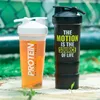Shake Cup for Meal Replacement Fitness Sports Water Bottle Large Capacity Portable Protein Cup With Measurement Markings