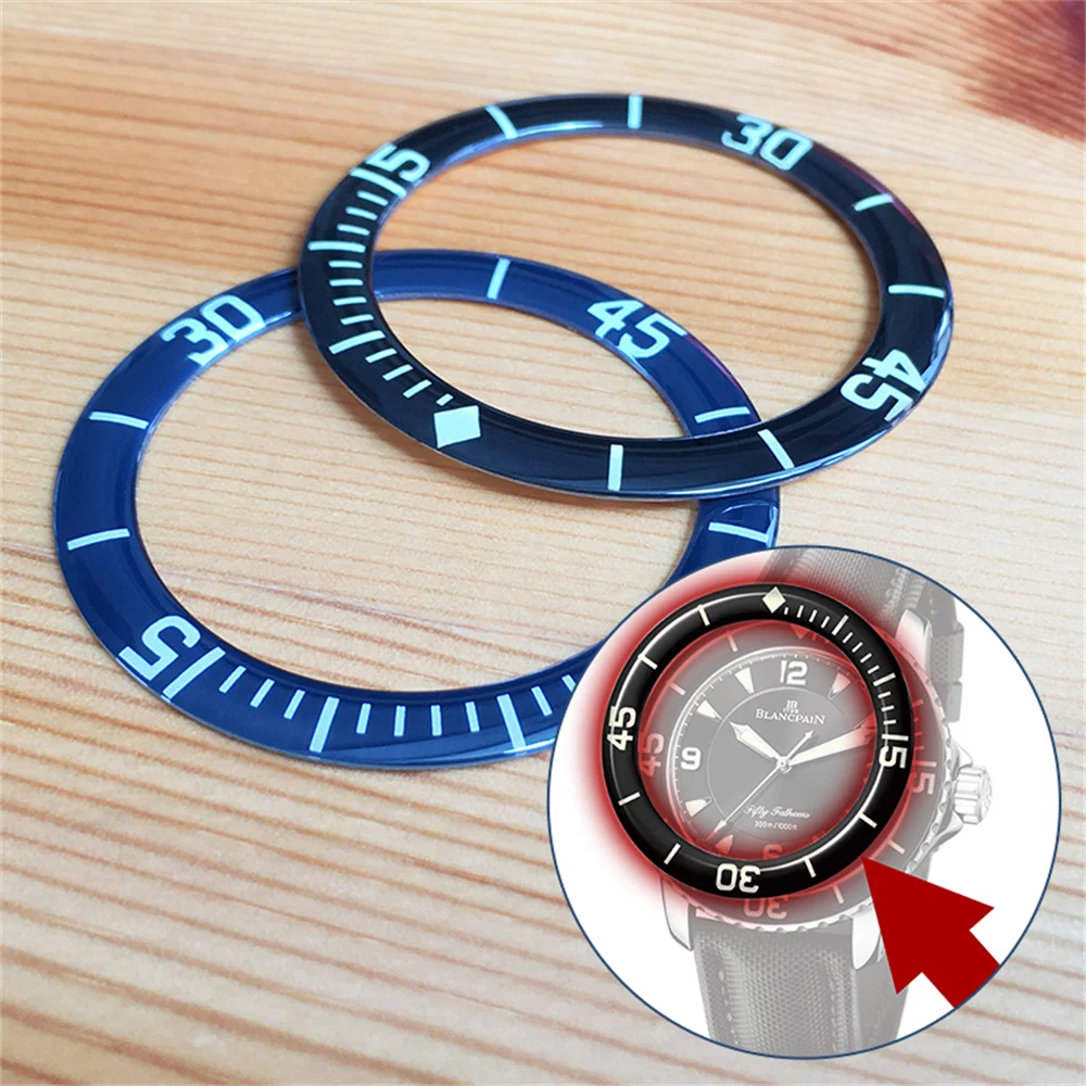 Lunetta Per Orologio Luminoso Zaffiro Per Orologio Fancpain Fifty Fathoms Automatique 5015