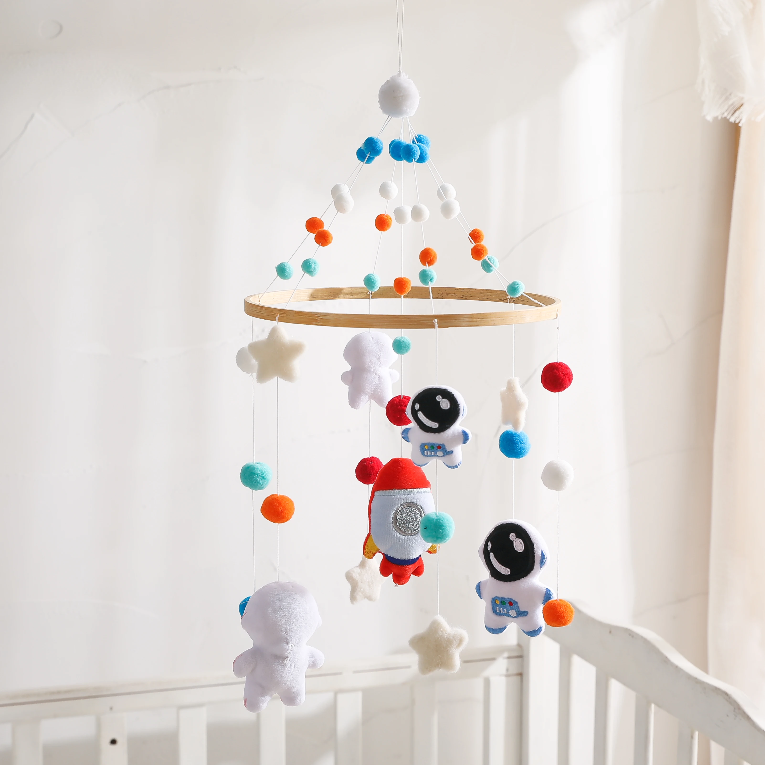 Baby Rattles Crib Mobiles Toy Bed Bell Musical Box 0 12 Month Mobile ...