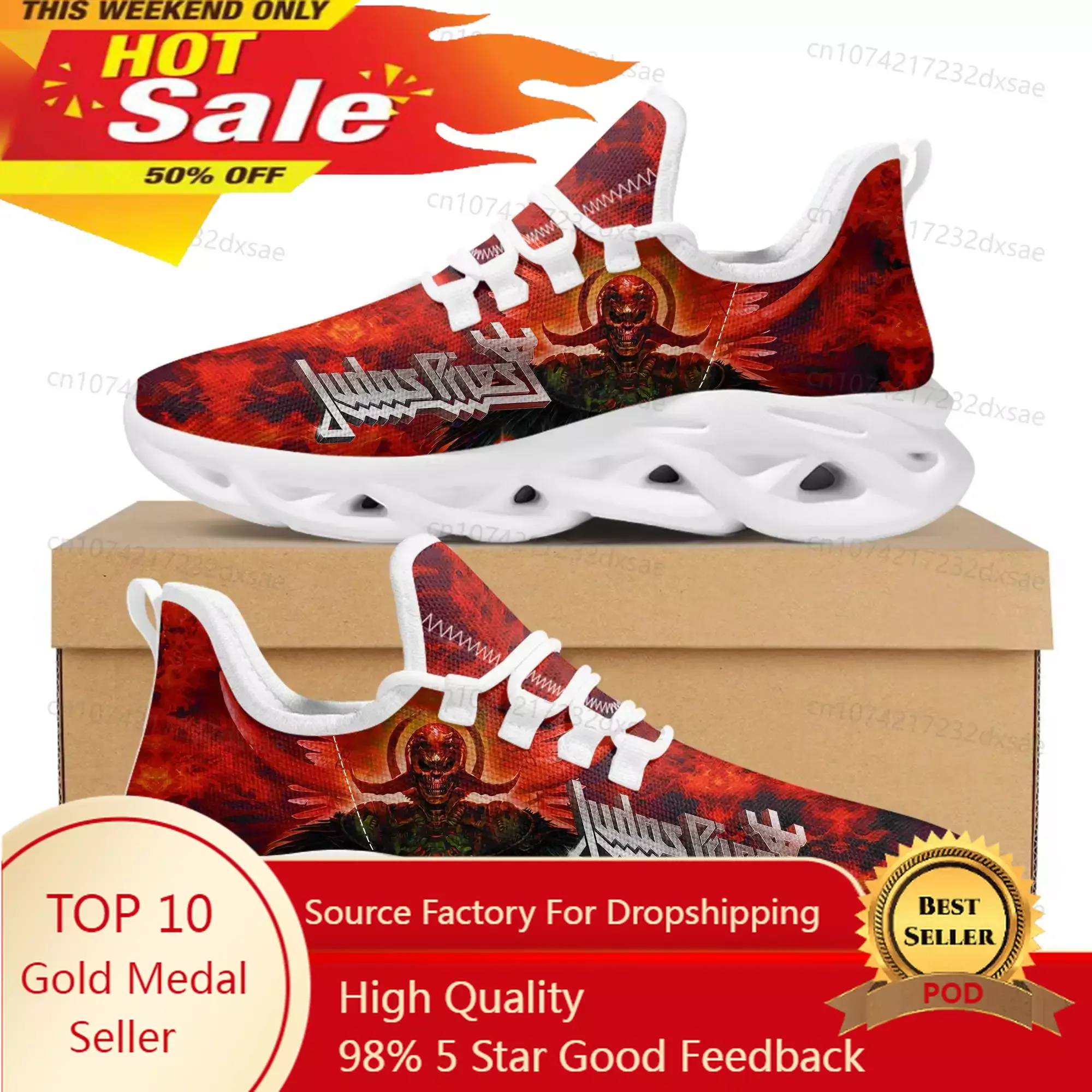 

Judas Priest Heavy Metal Rock Band Sports Shoes Mens Womens Teenager Kids Children Sneakers Custom High Quality Couple Shoes