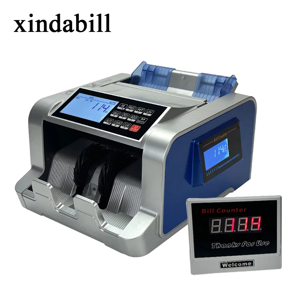 1100D2 Money Counting Machine Multi Currencies USD EUR PKR LYD Bill Counter Banknote Cash Detector Can Add National Flag