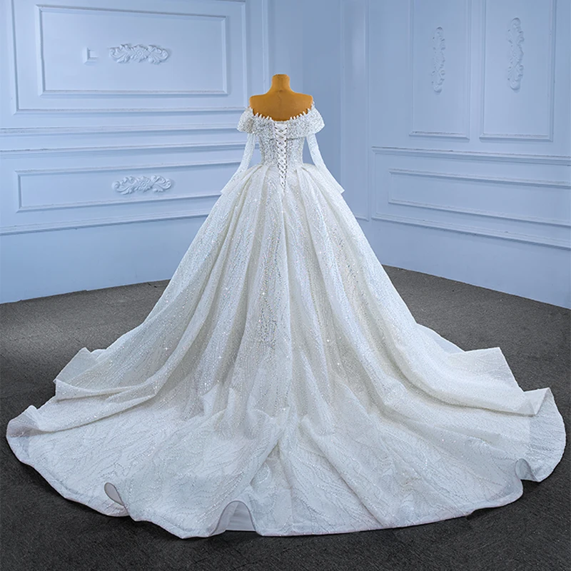 Gorgeous Wedding Dress For Bride 2022 Organza Ball Gown v-Neck Wedding Suits For Women Beading RSM67564 Robe Mariage 2