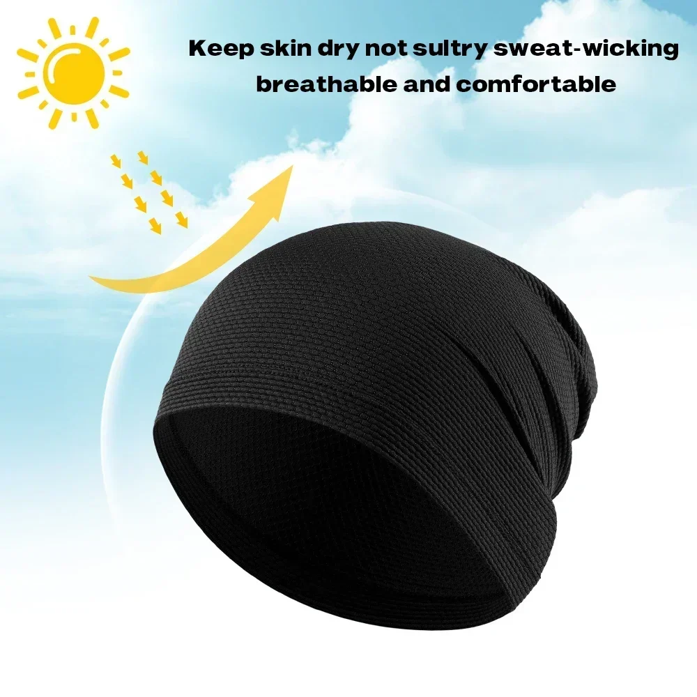 Fashion Beanies Summer Breathable Cycling Cap Bicycle Hiking Fishing Hats Sport Tennis Elastic Hat Basketball Baseball Fashion Beanies Men Women