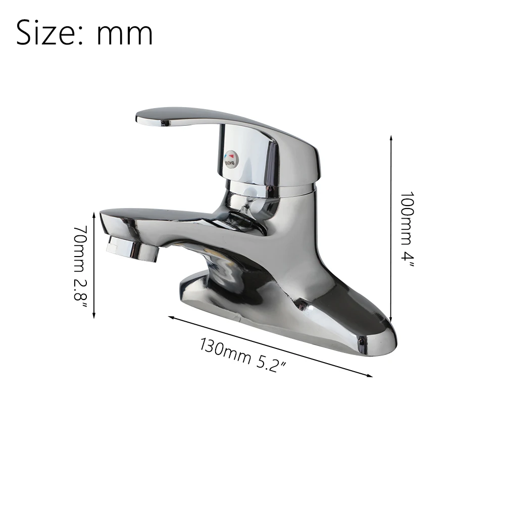 Description Picture 3 of itemYANKSMART Chrome Polished Bathroom Faucet Basin Faucets Deck Mounted Single Handles Dual Holes Torneira Sink Mixer Water Tap