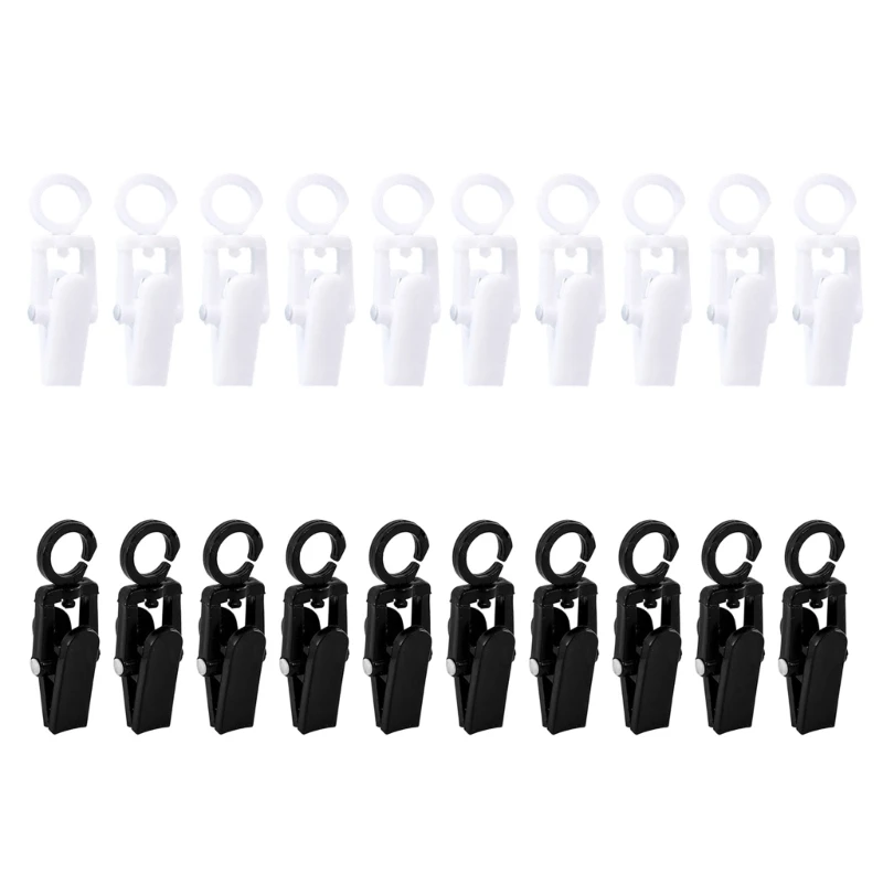 

10 Pcs Plastic Towel Clip Hat Clip Shoe Clip Multipurpose Small Curtain Clip 360 Degree Rotation Laundry Hooks Clip A0KF