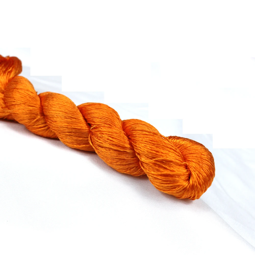 Premium Yellow Silk Embroidery Thread - 100% Pure Silk