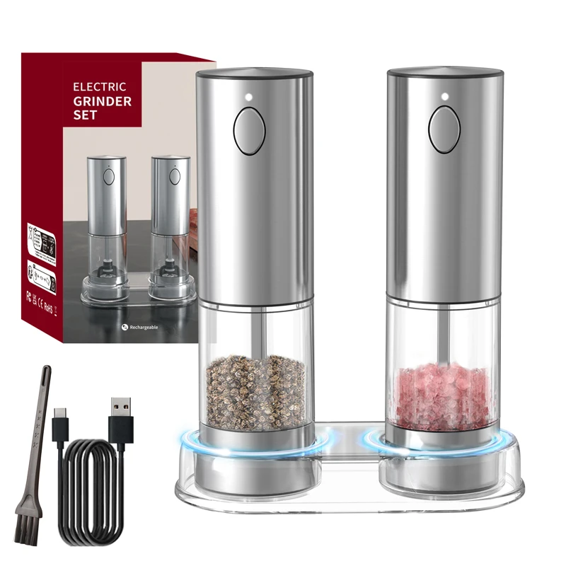Electric USB Rechargeable Adjustable Coarseness Spice Grinder