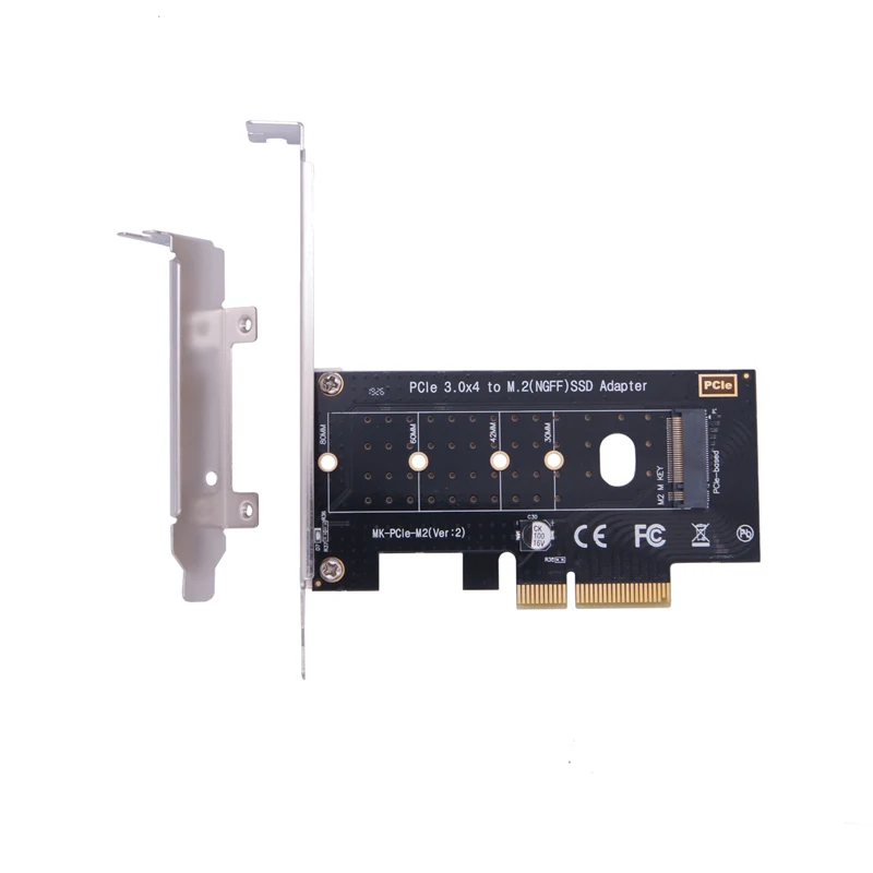 M.2 NVMe SSD NGFF-PCIE X4 컨버터 카드, M 키 라이저 멀티 플라이어 PCI-e PCI Express 3.0 4X-2230-2280 M.2 SSD M2 PCIE 어댑터