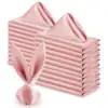 10Pcs Champagne Satin Table Napkin 30X30cm Soft Handkerchief White Wedding Banquet Square Table Napkins Dinner Party Decoration 3