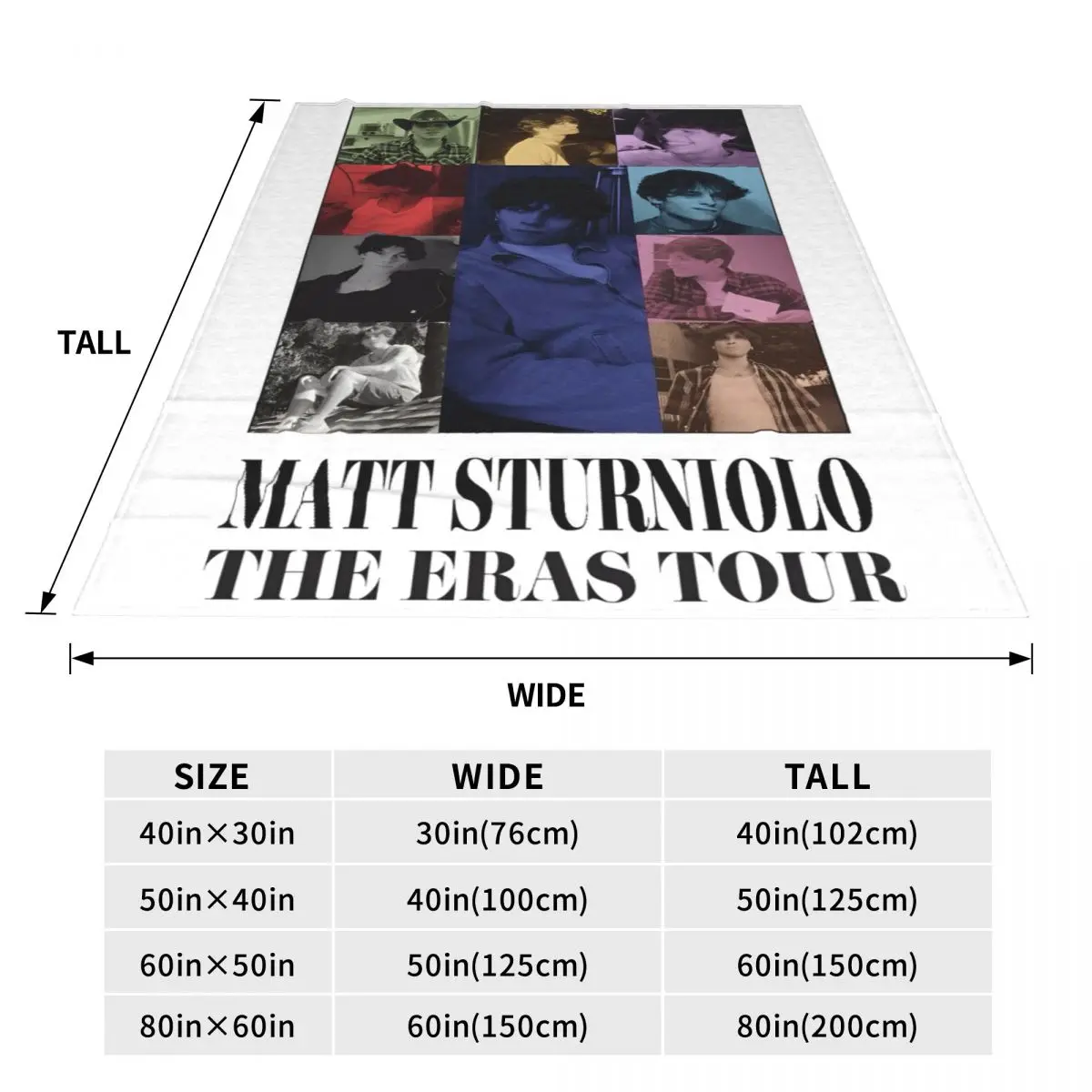 Sturniolo Triplets Flannel Blanket Matt Eras Tour Poster Warm Soft Bedding Throws for Outdoor Office Bedspread Sofa Bed Cover 6