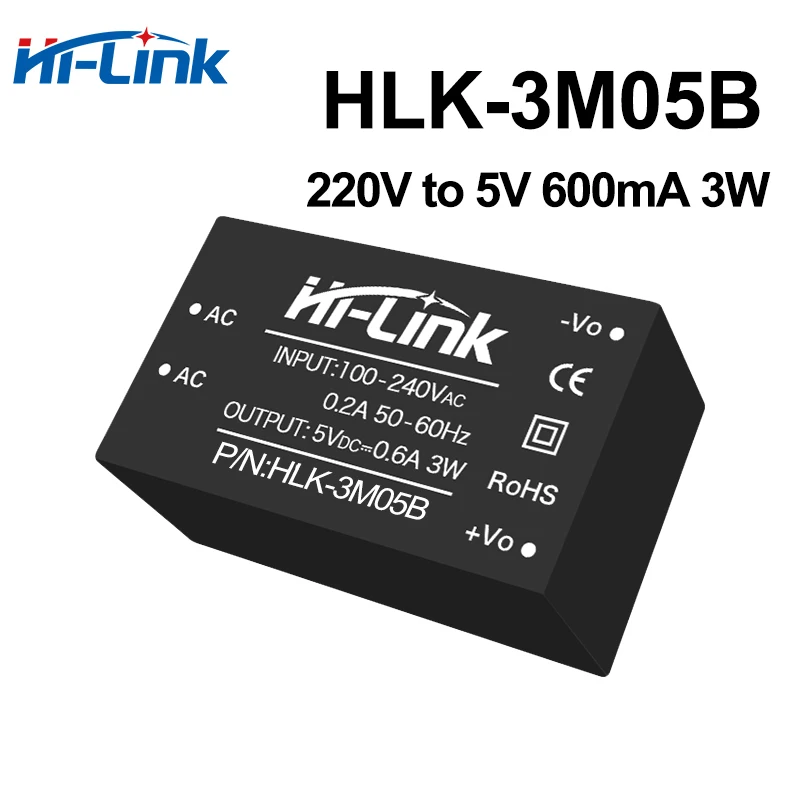 Hi-Link Low Cost 3W 3.3V/5V/9V/12V/15V/24V 220V HLK-3M03B/3M05B/3M09B/3M12B/3M15B/3M24B AC DC Power Supply Module power supply switching power supply