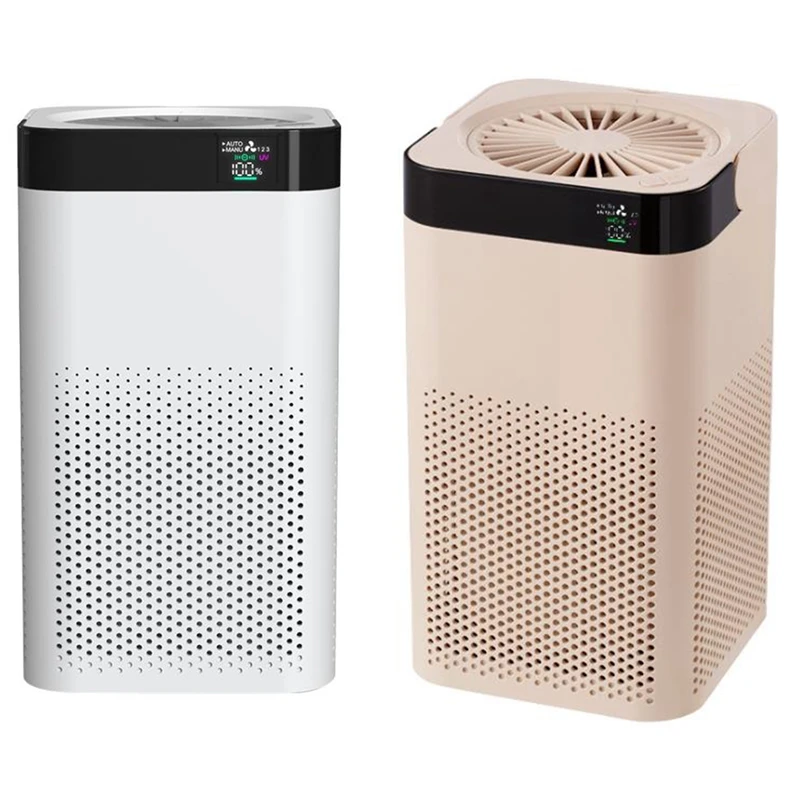 

Air Purifier For Home HEPA Filters Desktop Purifier Smart Dispaly And Night Light Rechargeable For Home And Office