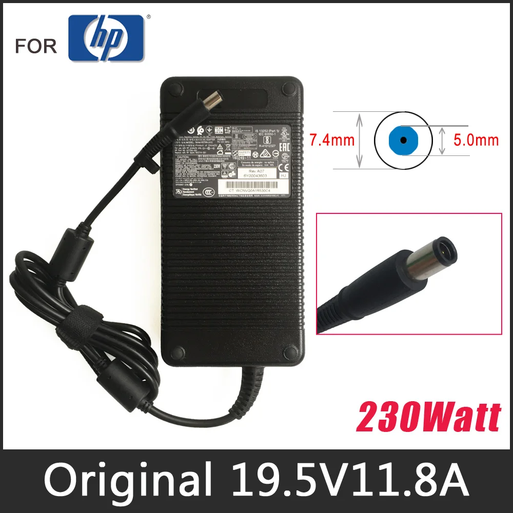 New 230W Charger AC Adapter Power Replacement for HP Zbook 15 G1 G2 17 G2  Omen 17-an000 AN013na 17-w109ng EliteBook 8560P ProBook 6360B Omen X 2S 15