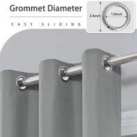 1pc Solid color full shading and sun protection 100% Blackout curtains, bedroom and living room shading curtains 3