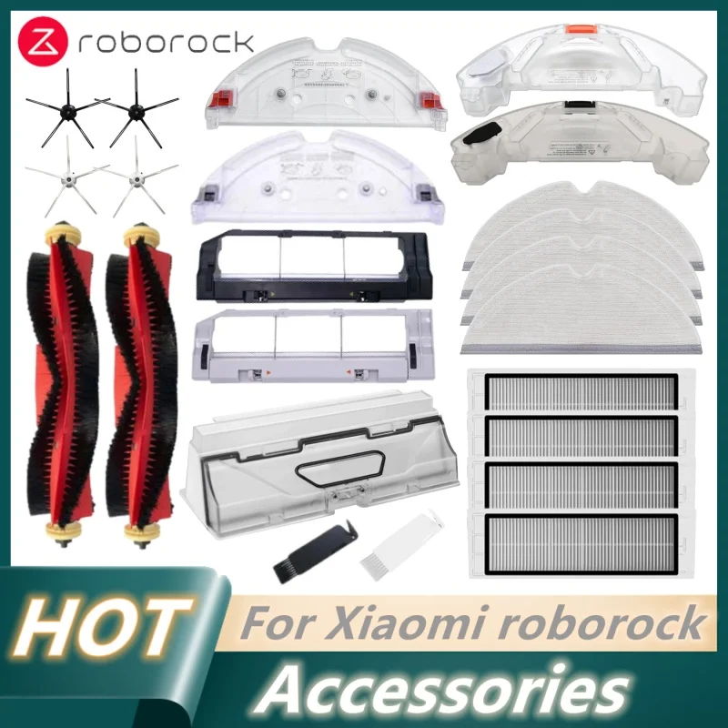 

Roborock S5 MAX S50 MAX S55 MAX S6 MAXV HEPA Filter Side/Main Brush Water Tank Tray Mop Dust Box Vacuum Cleaner Accessories