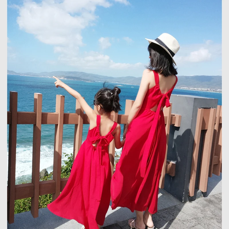 Vestidos Formales Vestido Rojo Playero Mar Vestidos Playeros Madre