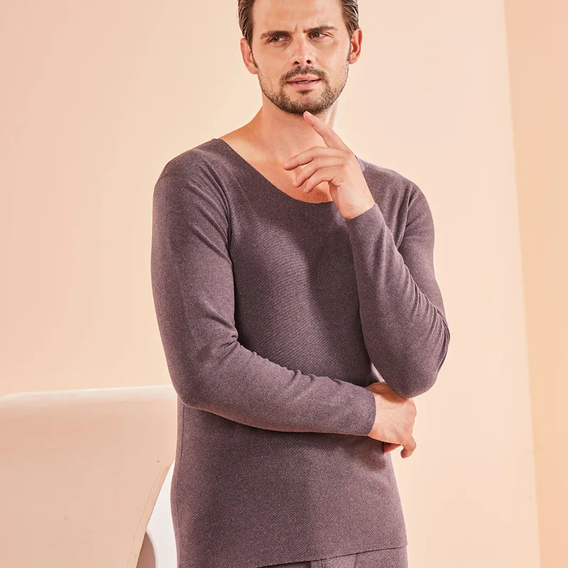 

Electric thermal underwear Warm primer underwear on white ladies low-neck seamless female fever