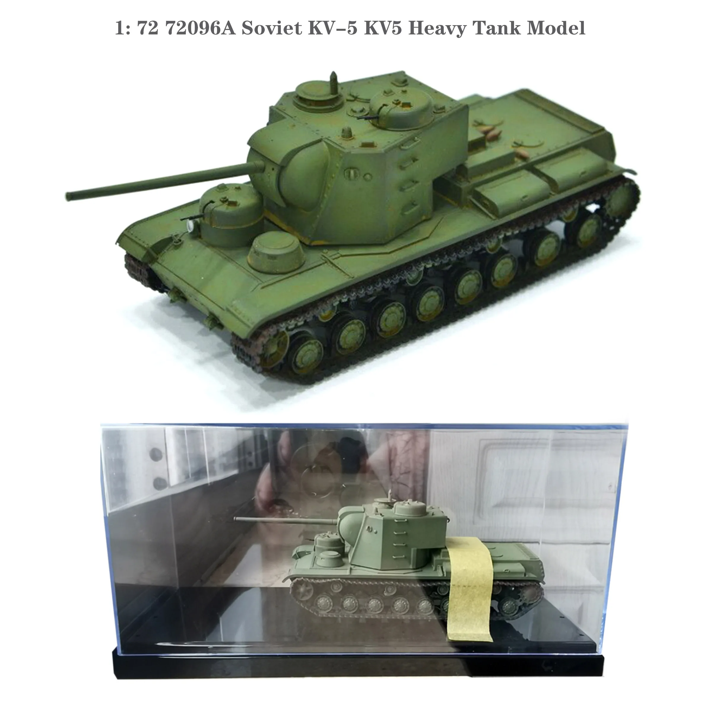 

1: 72 72096A Soviet KV-5 KV5 Heavy Tank Model Finished product collection model