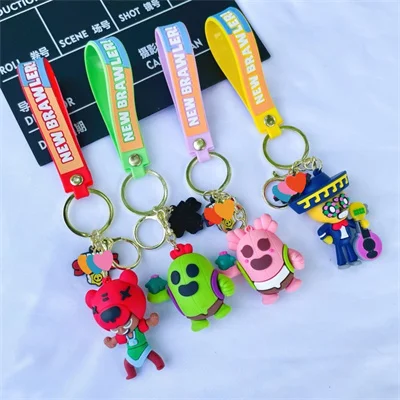 Anime 3D Cartoon Keychain Schoolbag Pendant Spike Nita Key Bag Decoration Collection Ornament Kids Toys Birthday Gift anime ornament