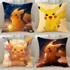 Pokemon Anime Peripheral Pillow Cover Pikachu Cute Decorative Pillow Cover Home Living Room Sofa Room Decoration Children Gift 1