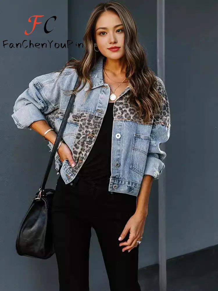 2024 Spring New Womens Jackets Fashion Vintage Loose Embroidery Beading Exquisite Short Denim Top Elegant Floral Coats Female 5
